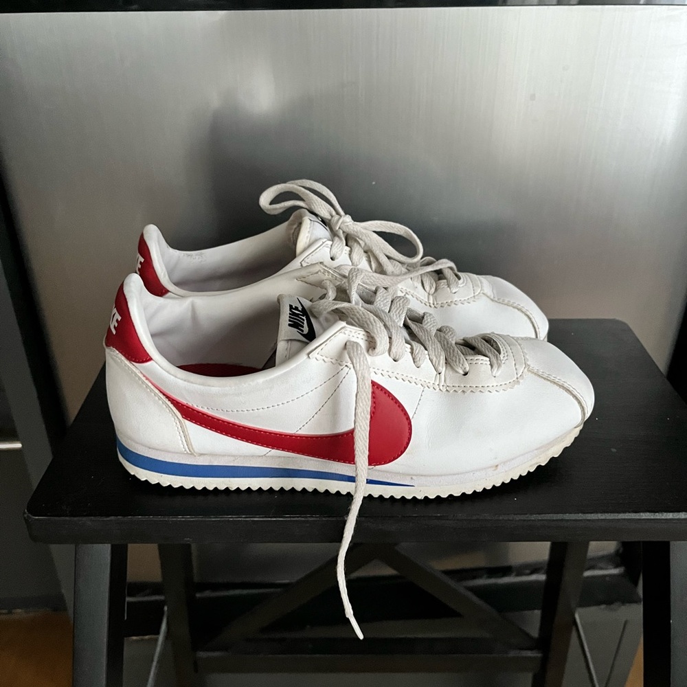Nike Cortez in blue red white colorway